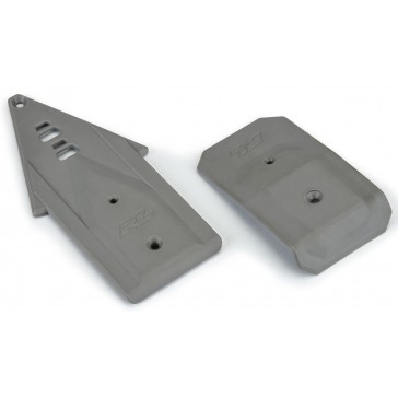 Bash Armor Front/Rear Skid Plates (Stone Gray) for ARRMA 3S Vehicles