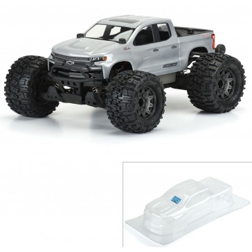 1/10 2019 Chevy Silverado Z71 Trail Boss Clear Body: Stampede 4x4