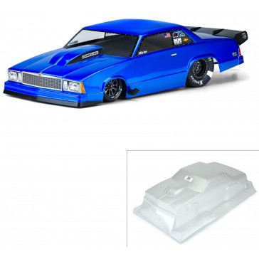 1/10 1978 Chevrolet Malibu Clear Body: Drag Car