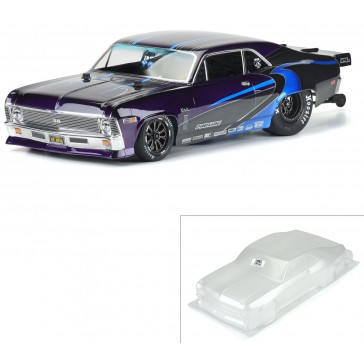 1/10 1969 Chevrolet Nova Clear Body: Drag Car