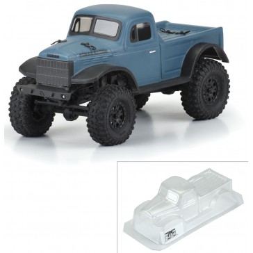 1/24 1946 Dodge Power Wagon Clear Body: SCX24 JLU