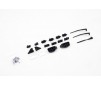 FCX10 Land Rover serie 11043 - REARVIEW MIRROR , WIPER AND HANDLE