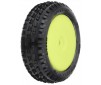 1/18 Wedge Front Carpet Mini-B Tires Mounted 8mm Yellow Wheels (2)