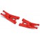 Bash Armor Front Suspension Arms (Red) for ARRMA 3S Vehicles