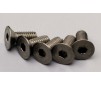 Vis Metal Titane Tete Fraisee Hex M4x10mm (5)