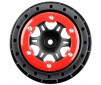 1/10 Split Six Rear 2.2/3.0 12mm Short Course Wheels (2) Red/Black