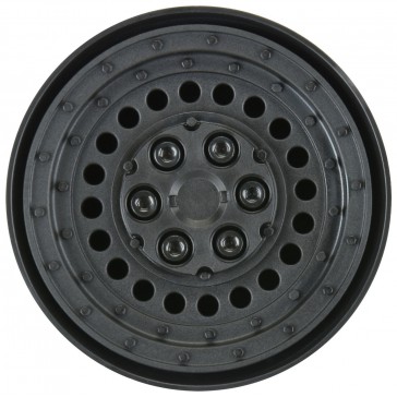 1/10 Carbine Front/Rear 1.9 12mm Rock Crawler Wheels (2) Black