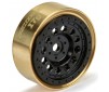 1/24 Rock Shooter Brass F/R 1.0 7mm Crawler Wheels (2) Black