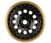 1/24 Rock Shooter Brass F/R 1.0 7mm Crawler Wheels (2) Black