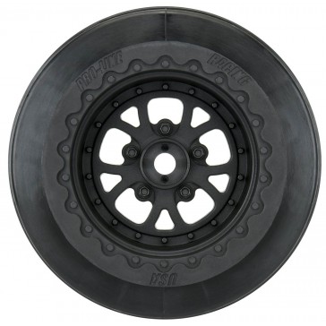 1/10 Pomona Drag Spec Rear 2.2/3.0 12mm Drag Wheels (2) Black