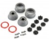 1/10 Raid Bead-Loc F/R 2.2/3.0 12 & 14mm SC Wheels (2) Red/Gray