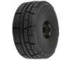 1/8 Menace HP BELTED Speed Run F/R Tires Mounted 17mm Black (2)