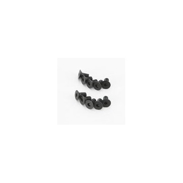 Hex Flat Head Screws 3x6mm (10)