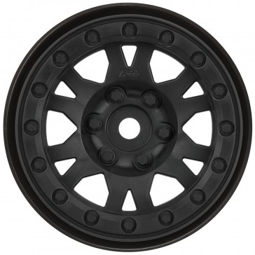 1/10 Impulse Front/Rear 1.9 12mm Rock Crawler Wheels (2) Black