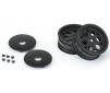 1/10 Showtime Front 2.2 12mm Sprint Car Wheels (2) Black