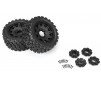 1/6 Badlands MX57 Front/Rear 5.7" Tires Mounted on Raid 8x48 Removabl
