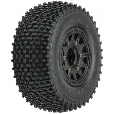 1/10 Gladiator M3 Front/Rear 2.2/3.0 SC Mounted 12mm Blk Raid (2)