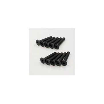 Hex Flat Head Screws 3x18mm (10)