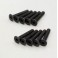 Hex Flat Head Screws 3x18mm (10)