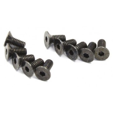 Hex Flat Head Screws M2.6x6mm (10)