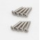 Titan Flat Head TP Screws M3x15mm (8)