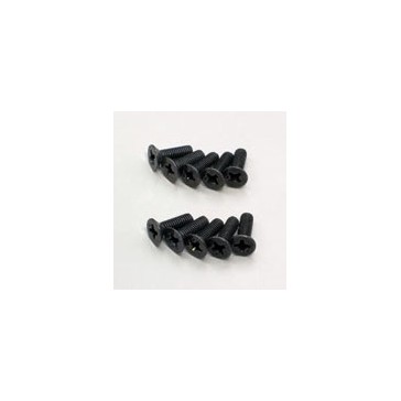 Flat Head Metallic Screws M3x10mm (10)