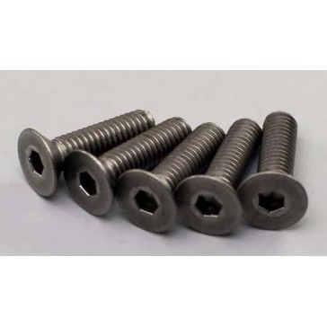 Titan Hex Flat Head Screws M4x15mm (5)
