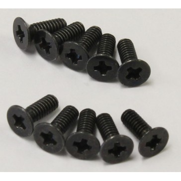 Flat Head Metallic Screws M2x6mm (10)