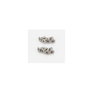 Titan Hex Flat Head Screws M3x8mm (8)