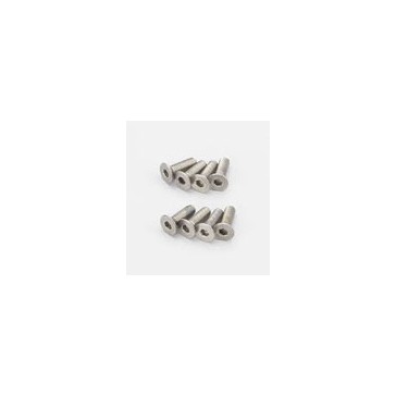 Titan Hex Flat Head Screws M3x10mm (8)