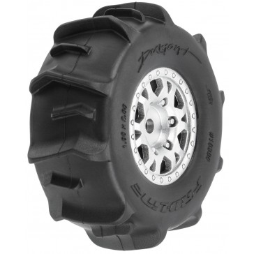 1/16 Dumont F/R Tires MTD 12mm Black Impulse (4): Mojave GROM