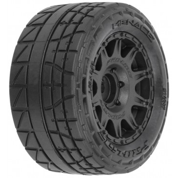 1/18 Menace F/R Street Tires MTD 12mm Black Raid (4): Granite GROM