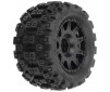 1/18 Badlands MX 1.85 F/R MTD 12mm Black Raid: Granite GROM