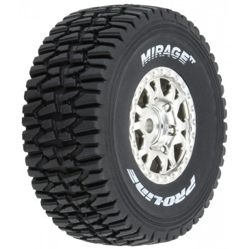 1/16 Mirage TT F/R Tires MTD 12mm Silver Impulse (4): Mojave Grom
