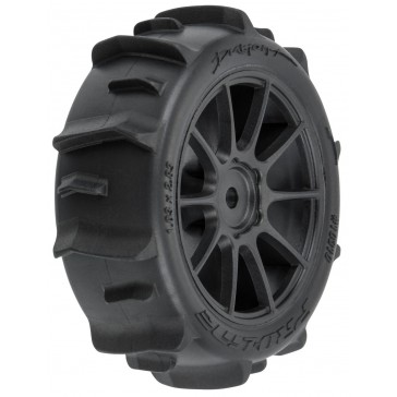 1/14 Dumont F/R Tires MTD 12mm Black Mach-10 (4): Typhon GROM