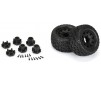 1/10 Bonesaw F/R 2.8 MT Tires Mounted 12mm/14mm Black Raid (2)