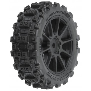 Badlands MX 1.9 Buggy Tires MTD Mach-10 Black Wheels: Typhon GROM