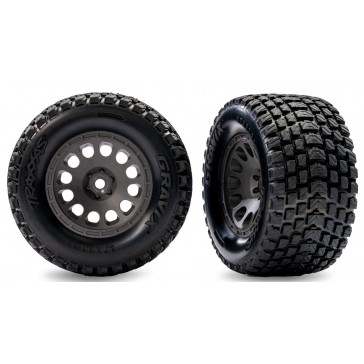Gray Front Mini XRT Wheels w/ Gravix Tires (2)