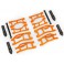 Suspension kit, Mini Maxx® WideMaxx®, Orange (includes front & rear s