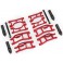 Suspension kit, Mini Maxx® WideMaxx®, Red (includes front & rear susp