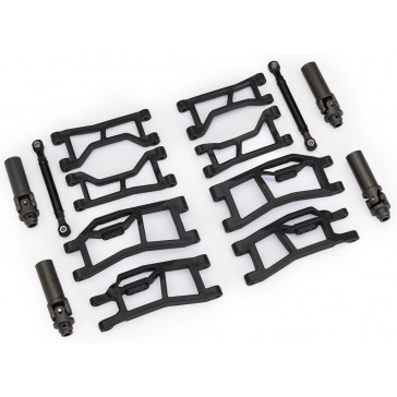 Suspension kit, Mini Maxx® WideMaxx®, black (includes front & rear su