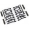 Suspension kit, Mini Maxx® WideMaxx®, black (includes front & rear su
