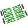 Suspension kit, Mini Maxx® WideMaxx®, Green (includes front & rear su