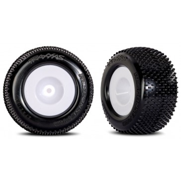 White Dished Wheels w/ Response Pro Tires (2)