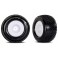 White Dished Wheels w/ Response Pro Tires (2)