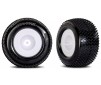 White Dished Wheels w/ Response Pro Tires (2)