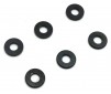 Rondelles anodisées 3x7x1mm (6) - Noires