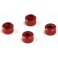 Mini-Z MR03 Aluminium Collar for MZW418 (4) 3.0mm/Red