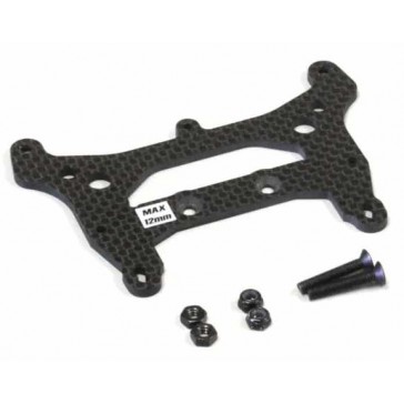 Support amortisseur Arriere Optima - Carbone