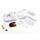 Bodyshell Porsche 962 C Coupe LH Mini-Z + 2WD Rims (White Body)